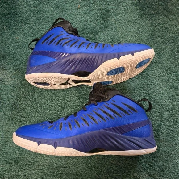 Jordan Mens 8 Super.Fly Game Royal/White-Deep Royal Blue-Black Basketball Shoes - Picture 4 of 9